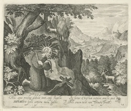 H. Henricus als martelaar by Unknown, print, 1580-1625
