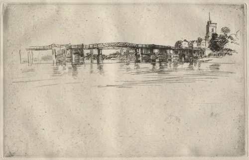The Little Putney No. 1 by James McNeill Whistler, print, 1879