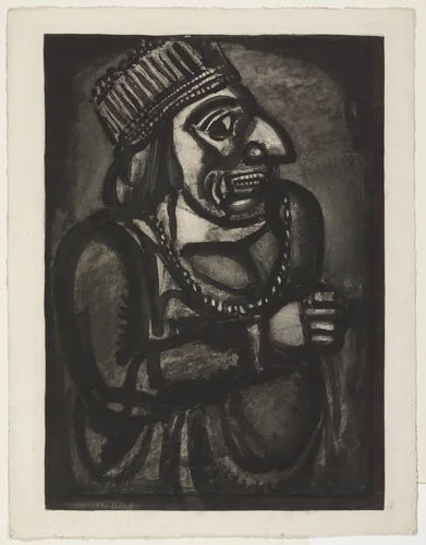 Trial proof for We Think Ourselves Kings, plate VII from Miserere by Georges Rouault, print, 1923