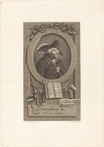 Frederick the Great, King of Prussia by Remi Delvaux
Johann Heinrich Ramberg, print, 1748-1823