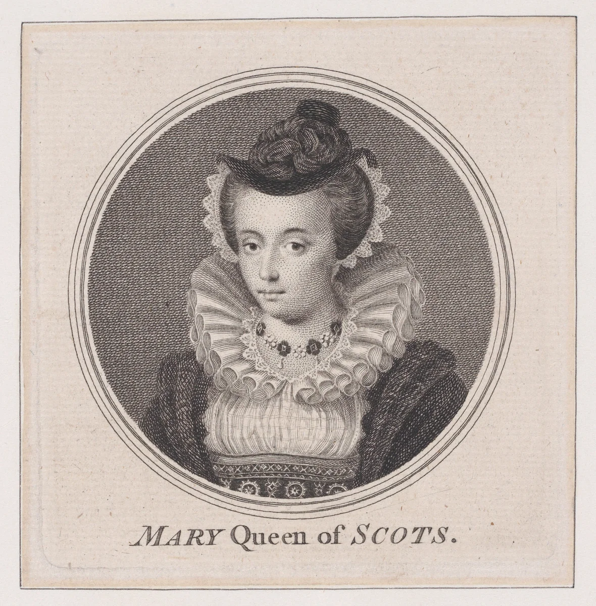 Mary, Queen of Scots by Robert Strange, print, 1735-1765