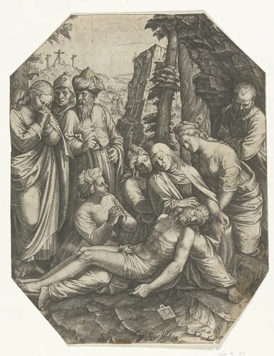 Bewening van Christus by anonymous, print, 1513-1566