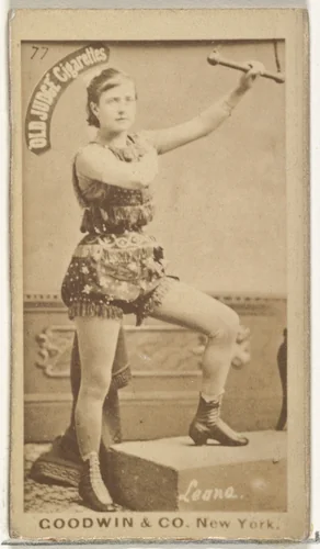 Leona, from the Actors and Actresses series (N171) for Old Judge Cigarettes by Goodwin & Company, photograph, 1886-1890