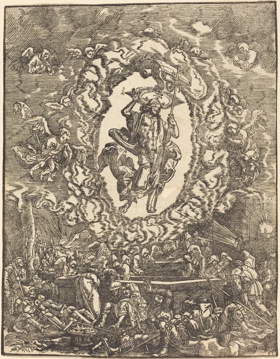 The Resurrection by Albrecht Altdorfer, print, 1512