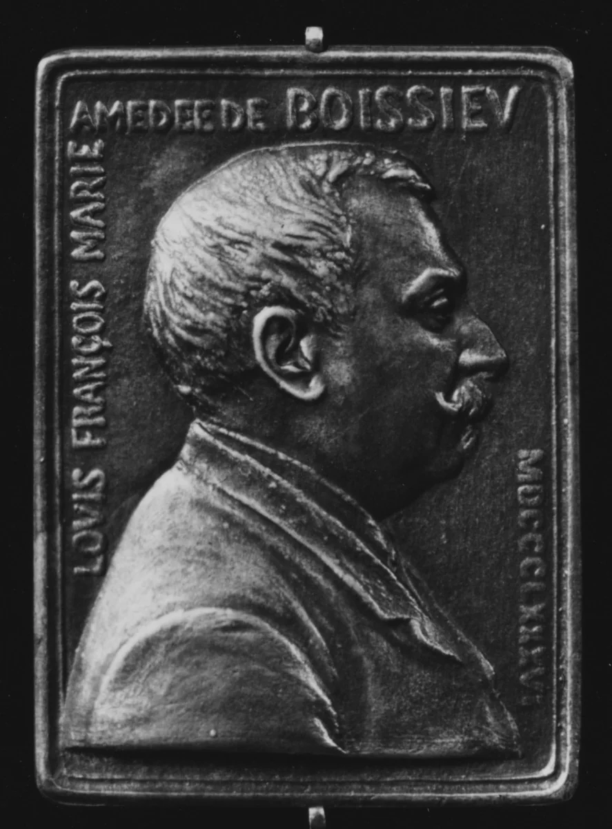 M. de Boissieu by Louis-Oscar Roty, metalwork, 1886