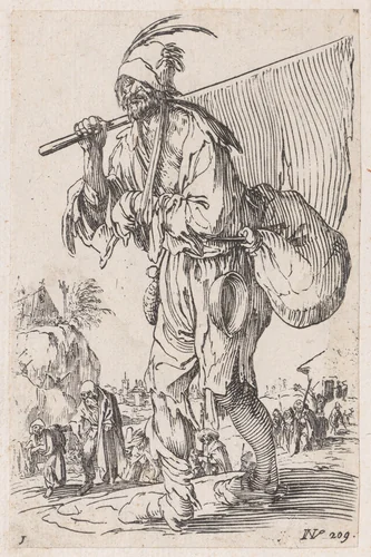 Reverse Copy of Frontispiece, from Les Gueux suite appelée aussi Les Mendiants, Les Baroni, ou Les Barons (The Beggars, also called the Barons) by anonymous, print, 1625-1700