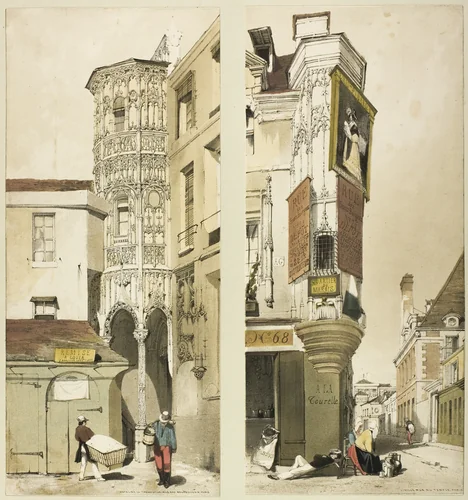 Hotel de la Tremouille, Paris by Thomas Shotter Boys, print, 1839