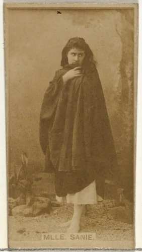 Mlle. Sanie, from the Actors and Actresses series (N145-8) issued by Duke Sons & Co. to promote Duke Cigarettes by W. Duke, Sons & Co., photograph, 1890-1895