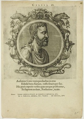 Portrait of Celsus by Unknown Artist, print, 1574