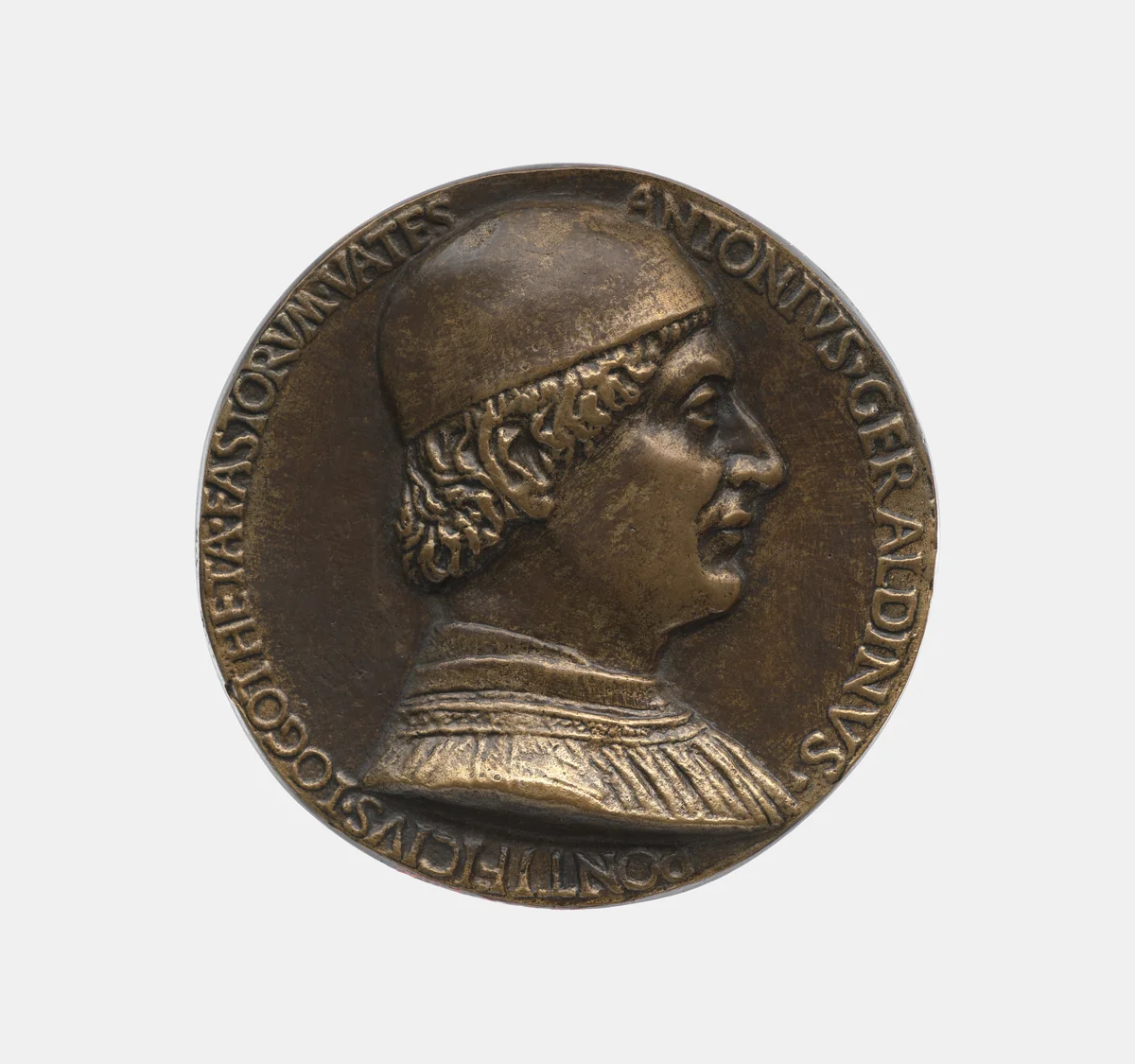 Antonio Geraldini 1449?–1489 by Niccolò Fiorentino, metalwork, 1480-1499