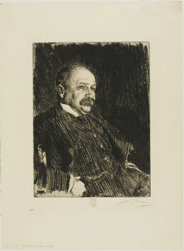 Colonel Lamont III (Bust) by Anders Zorn, print, 1904