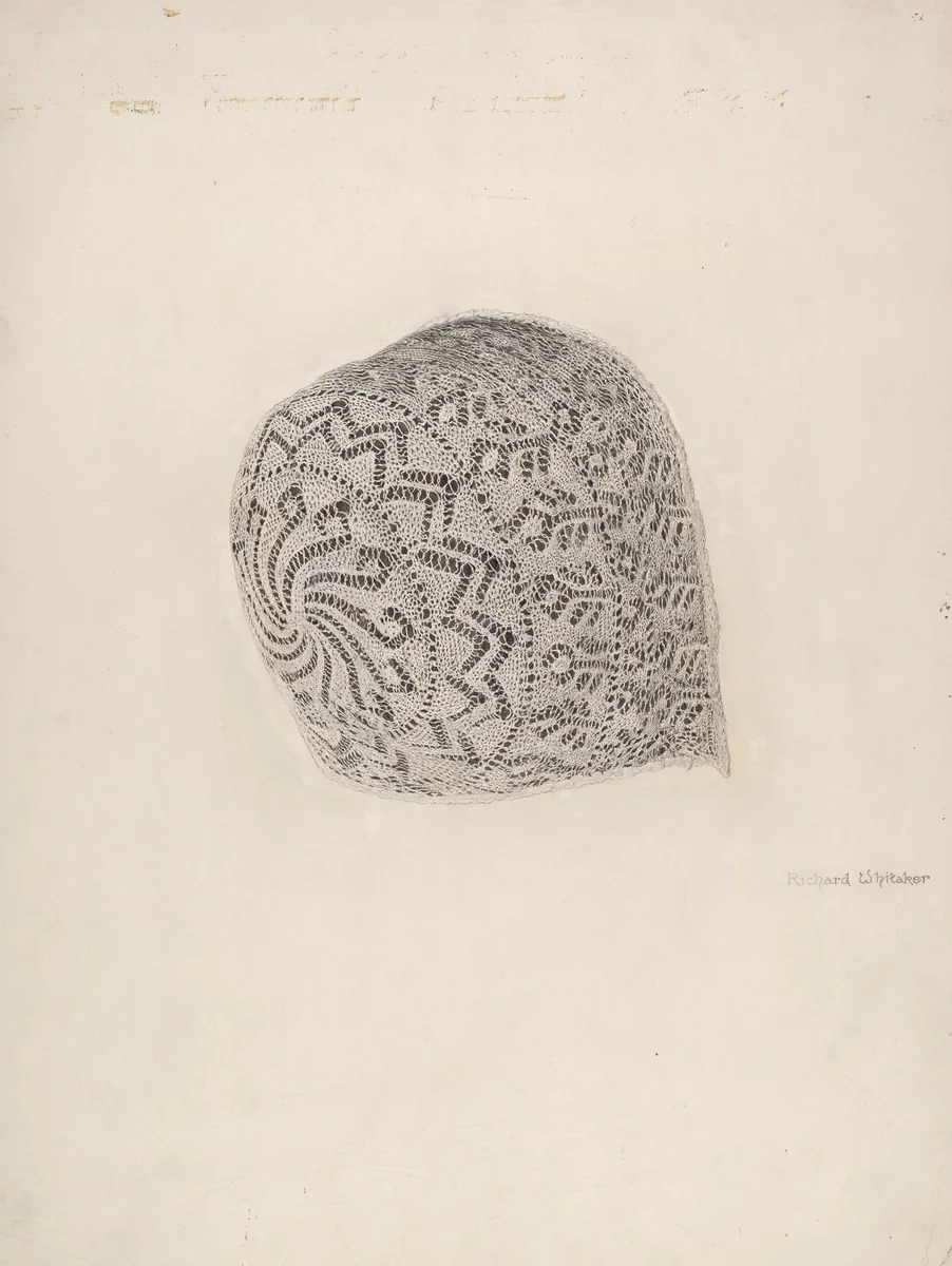 Baby's Cap by Richard Whitaker, index of american design, 1938