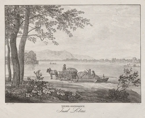 Nieder-oesterreich, Insel Lobau by Jakob Alt, print