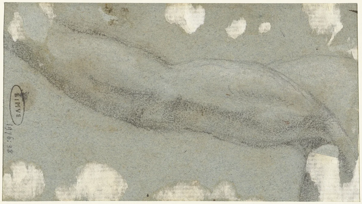 Studie van een arm by Unknown, drawing, 1562-1606