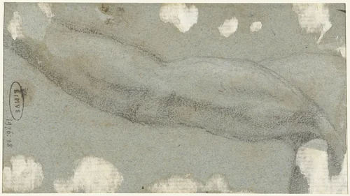Studie van een arm by Unknown, drawing, 1562-1606