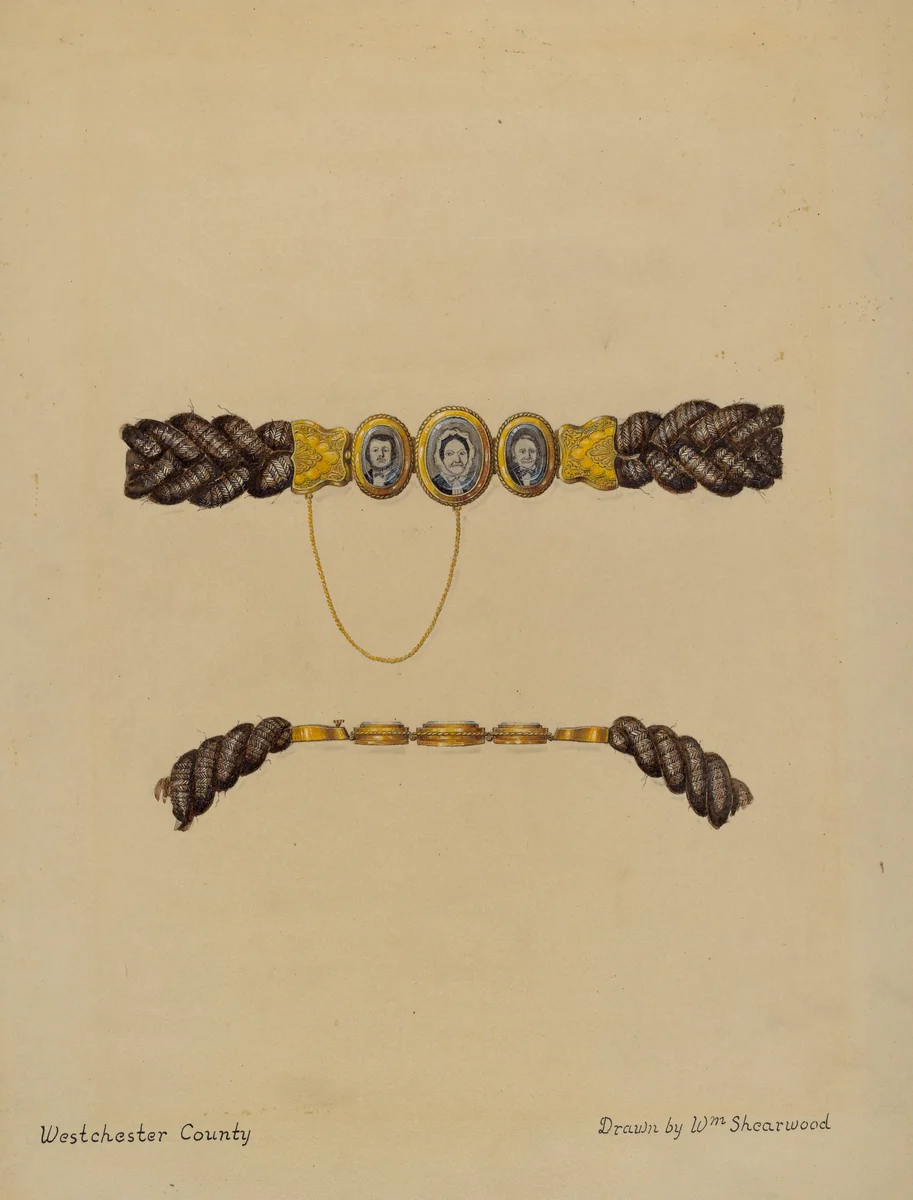 Hair Brooch and Bracelet by William P. Shearwood, index of american design, 1936
