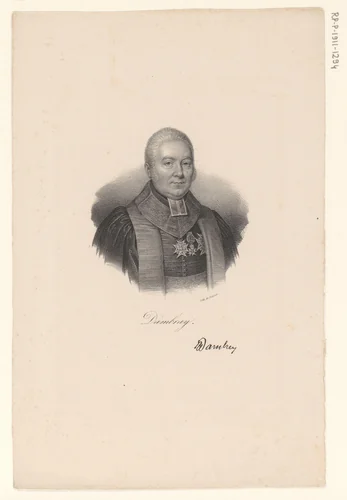 Portret van Charles-Henri Dambray by anonymous, print, 1818-1842