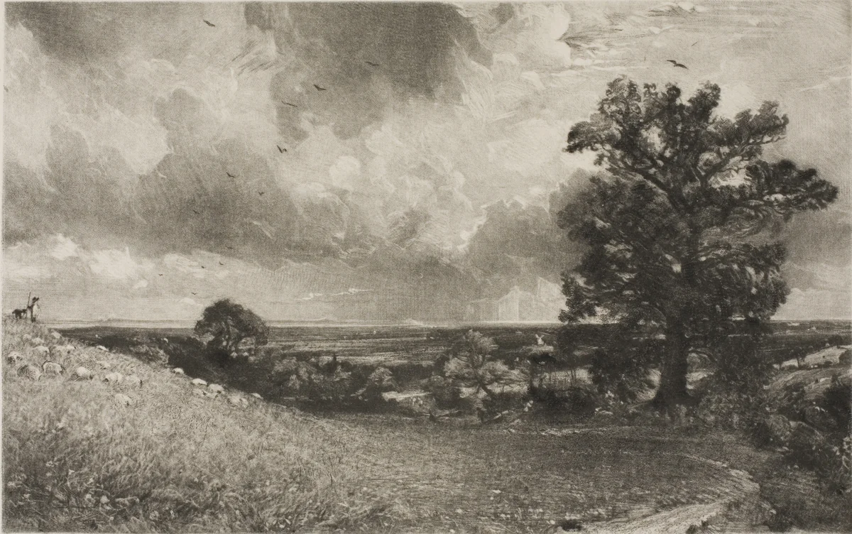 Noon by David Lucas, print, 1830