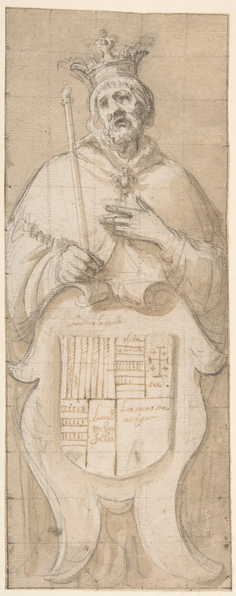 The Kingdom of Aragon by Vicente Carducho, drawing, 1560-1638