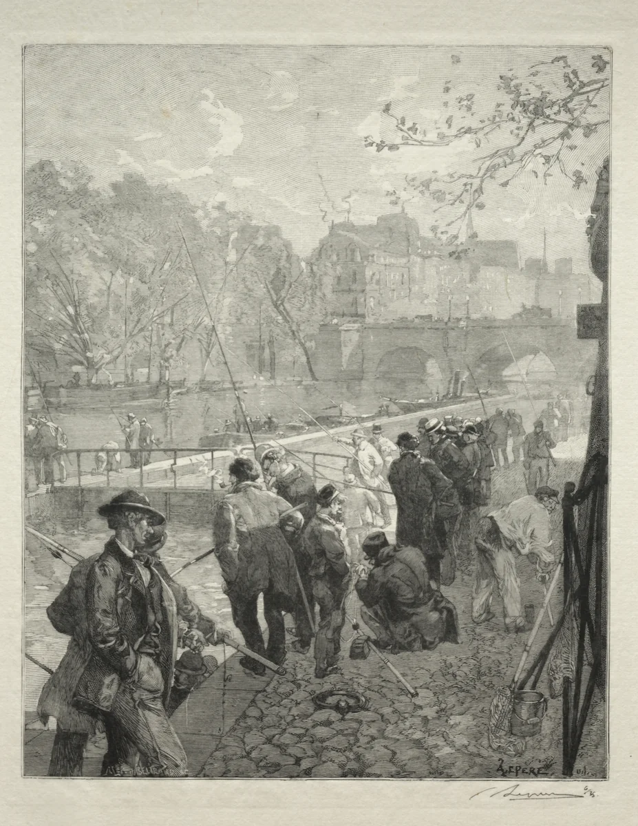 L'Ecluse de la Monnaie by Auguste Louis Lepère, print, 1870-1918
