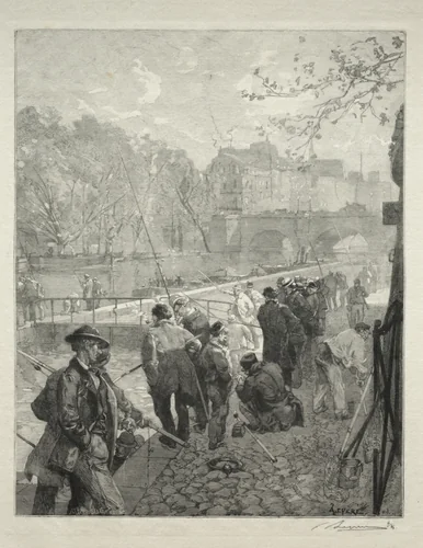 L'Ecluse de la Monnaie by Auguste Louis Lepère, print, 1870-1918