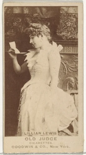 Lillian Lewis, from the Actors and Actresses series (N171) for Old Judge Cigarettes by Goodwin & Company, photograph, 1886-1890