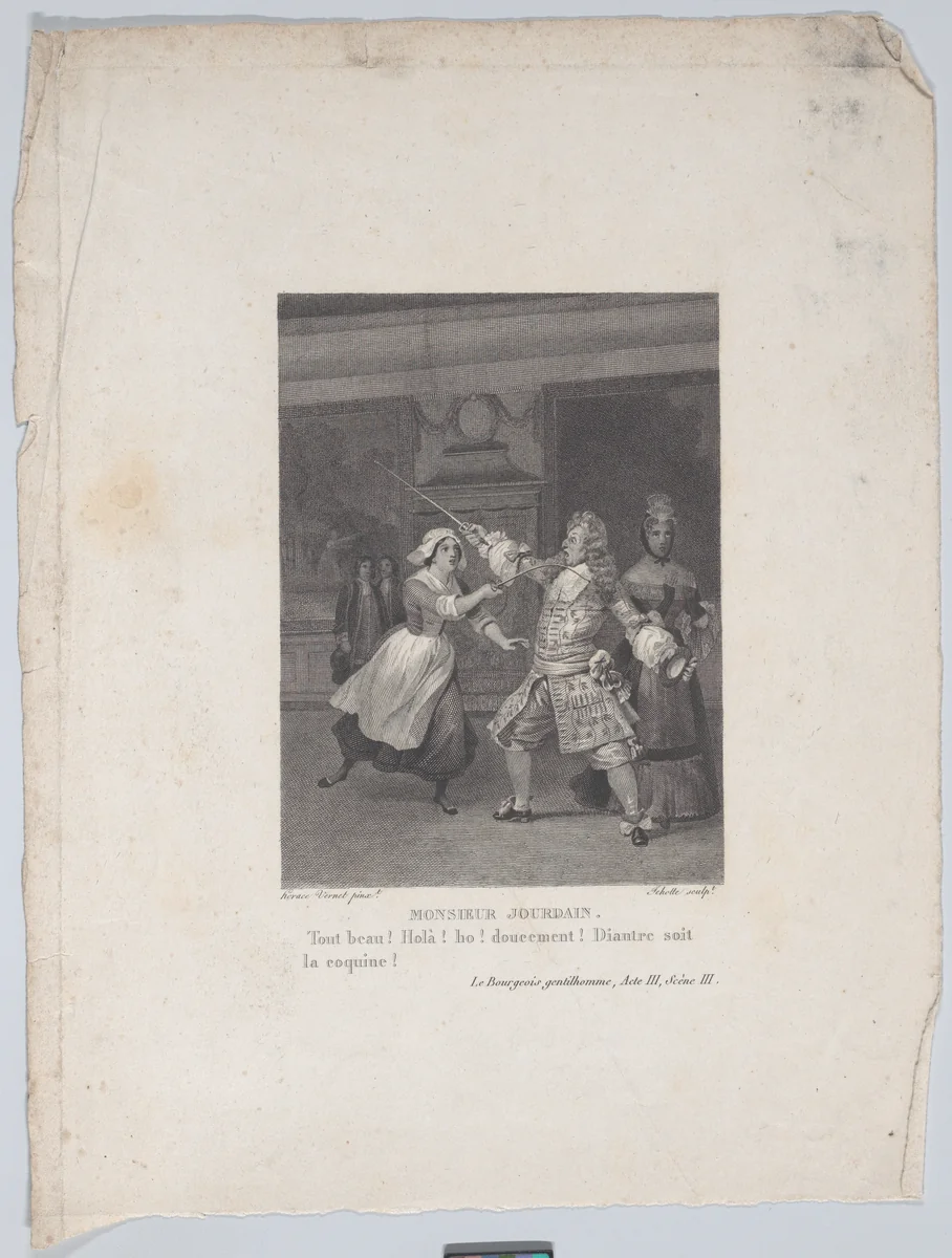 Monsieur Jourdain by Horace Vernet, print, 1835-1845