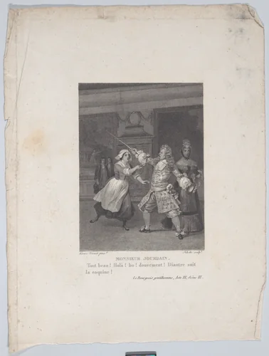 Monsieur Jourdain by Horace Vernet, print, 1835-1845
