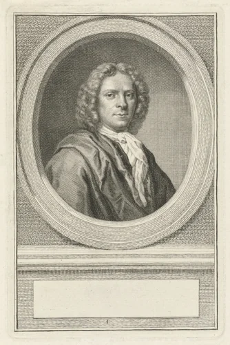 Portret van Lambert ten Kate by Jacob Houbraken, print, 1708-1780