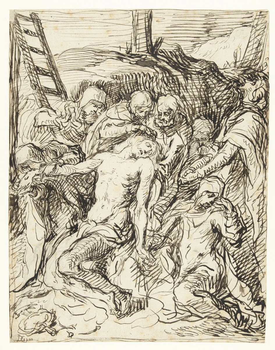 Bewening van Christus by Jacques de Gheyn, drawing, 1620-1625