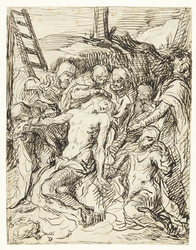 Bewening van Christus by Jacques de Gheyn, drawing, 1620-1625