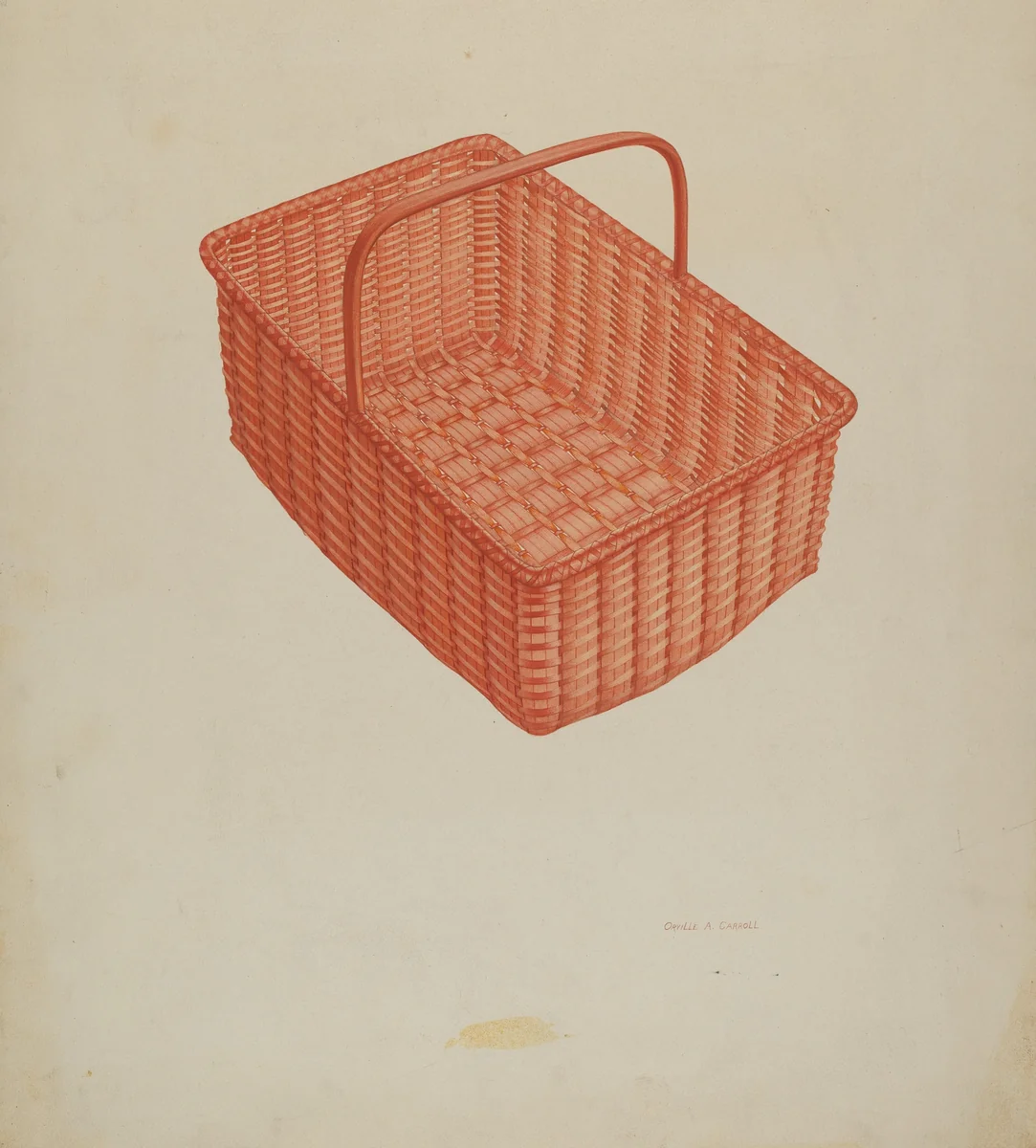 Shaker Laundry Basket by Orville A. Carroll, index of american design, 1939