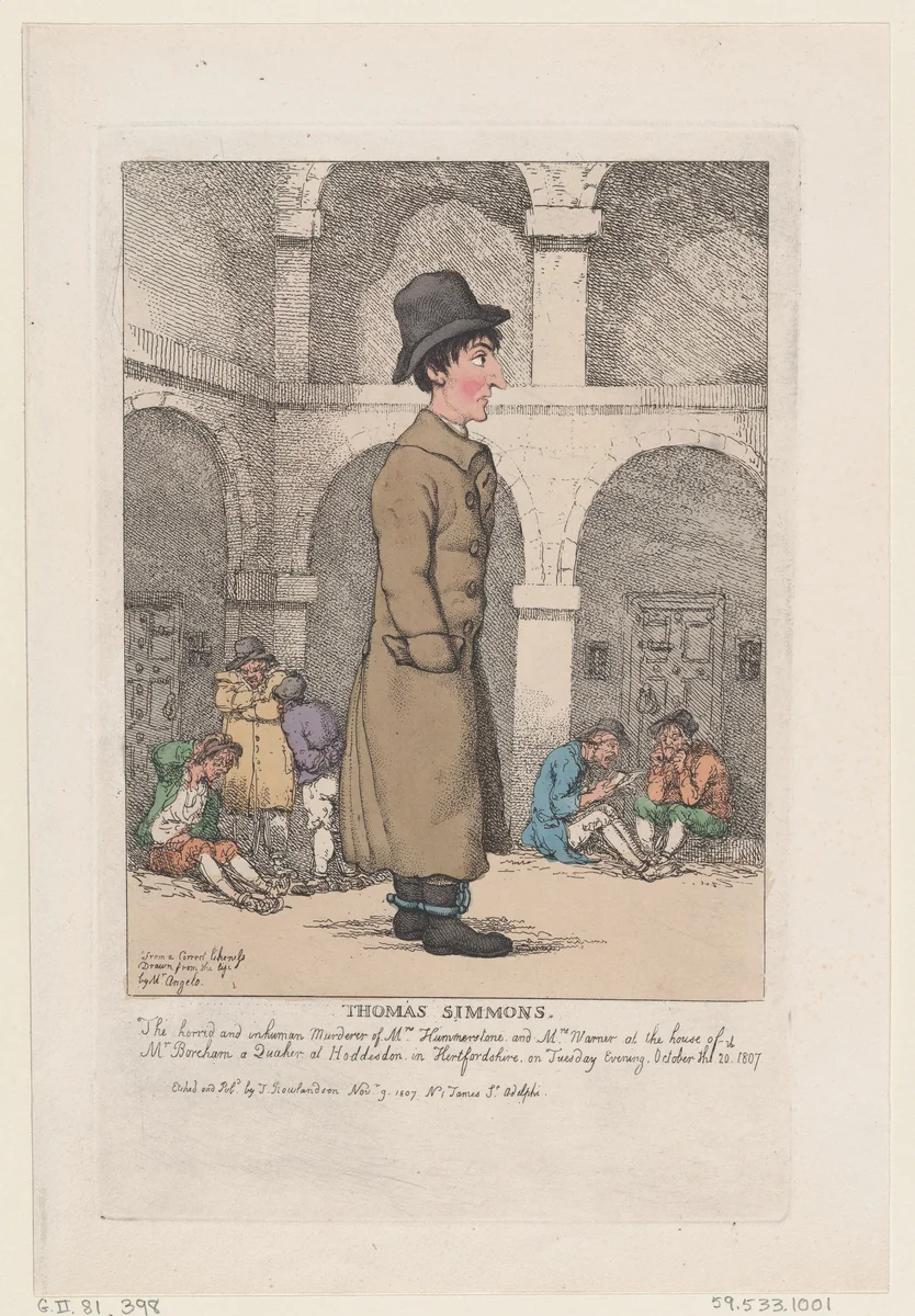 Thomas Simmons by Thomas Rowlandson, print, 1807
