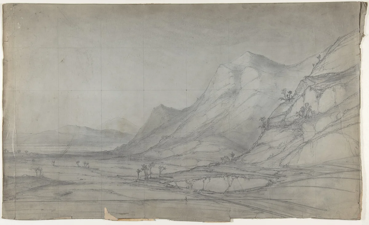 Design for a Stage Set at the Opéra, Paris by Eugène Cicéri, drawing, 1828-1890