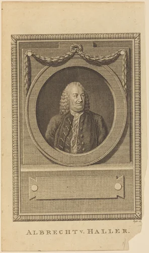 Albrecht V. Haller by Thomas Ryder, print, 1775-1785