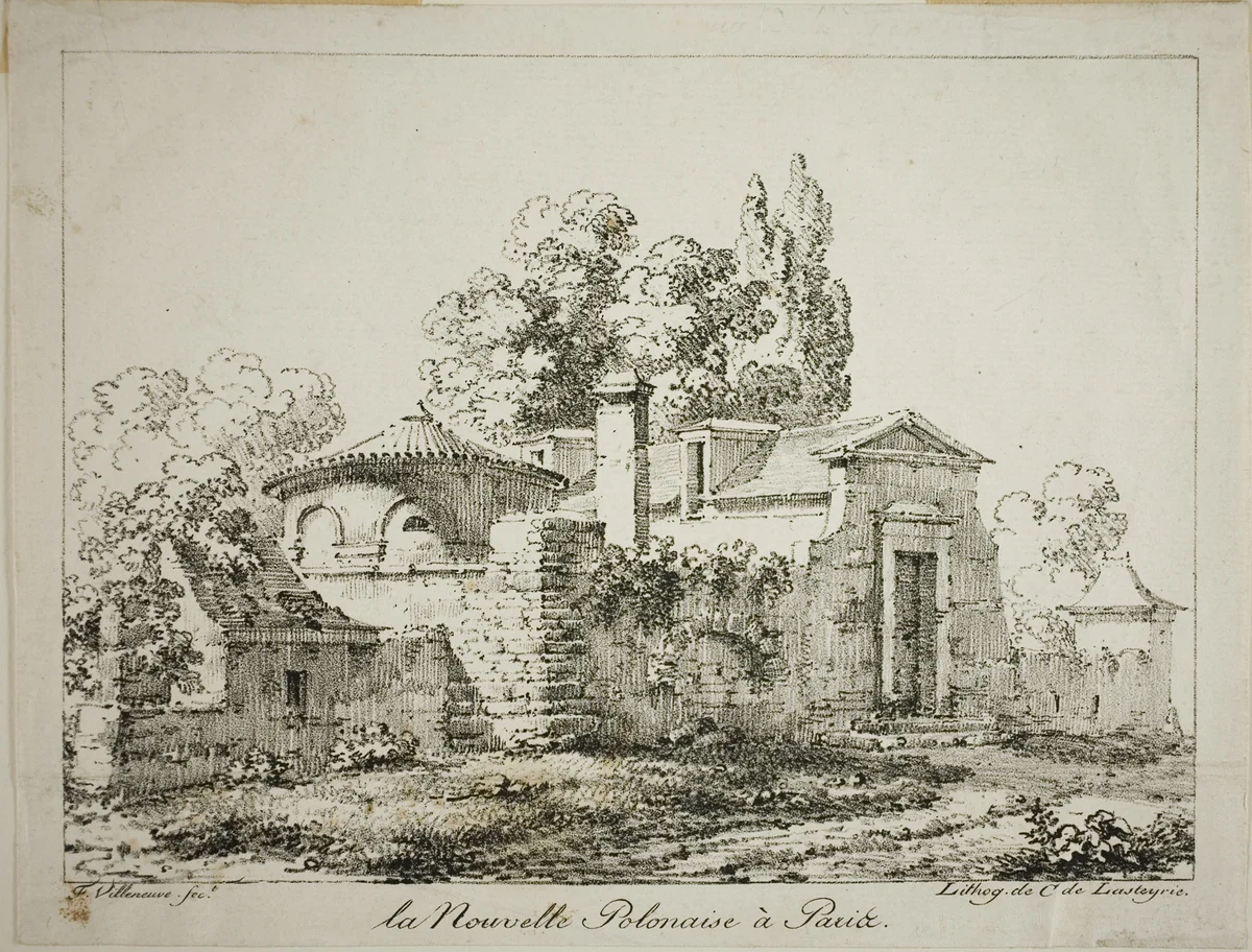 The New Polish in Paris by Louis Jules Frederic Villeneuve, print, 1819