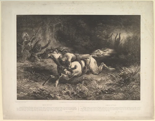 Simon Butler (Indian Trails, vol. II) by Jean-François Millet, print, 1852
