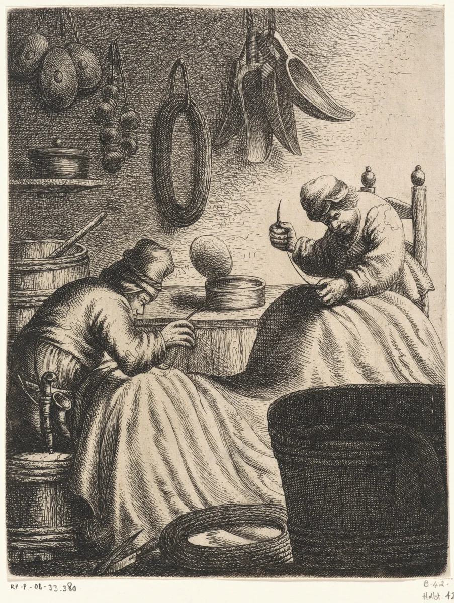 Zeilmakers by Jan Gillisz van Vliet, print, 1635