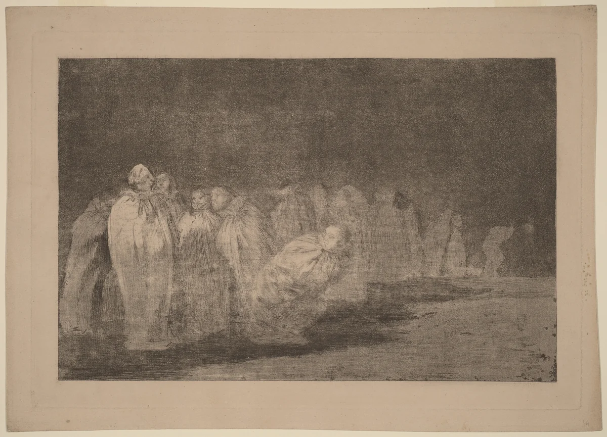 Los ensacados (The Men in Sacks) by Francisco Goya, print, 1816
