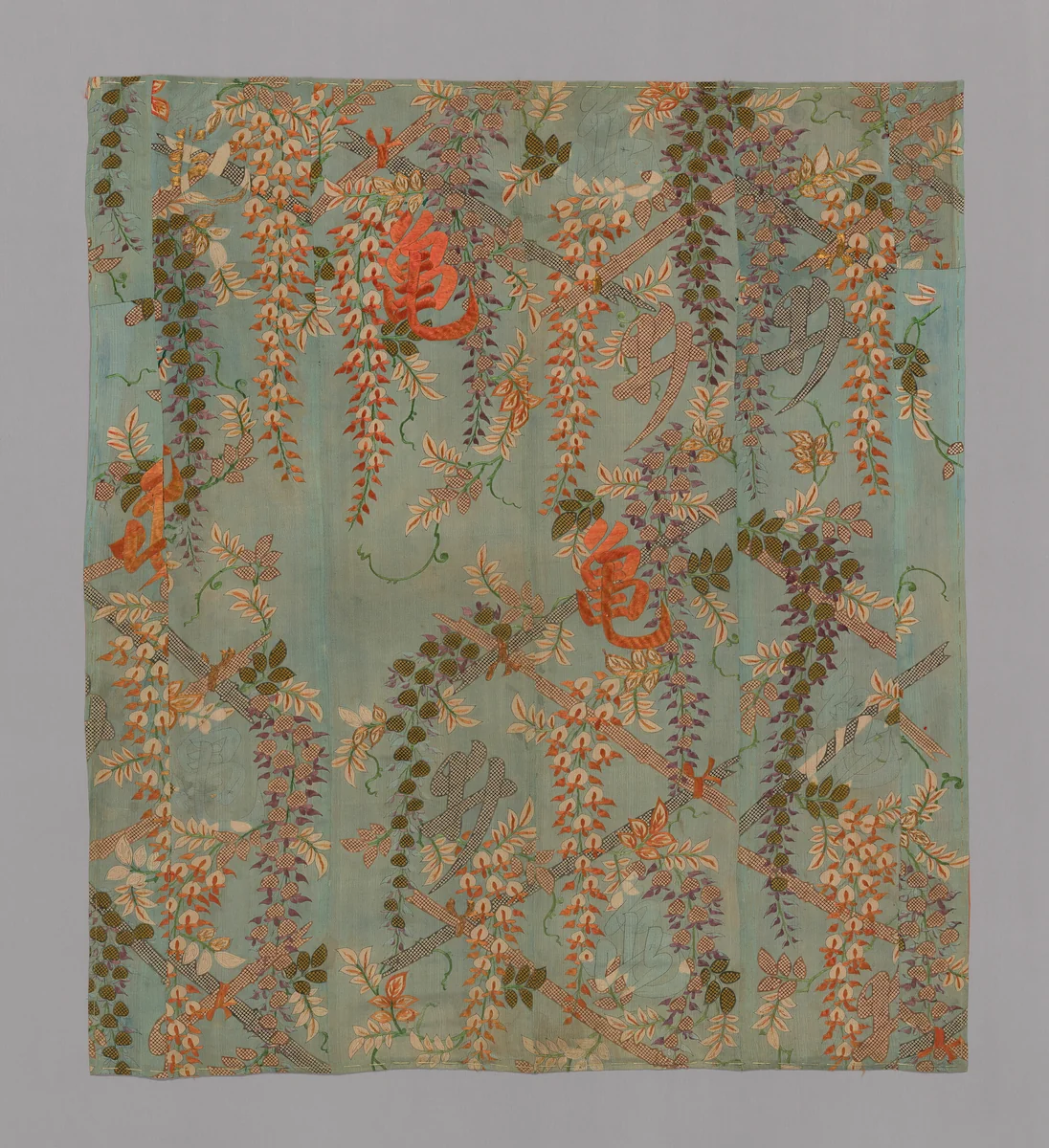 Kosode Made into a Tobari or Fukusa Composed of Six Panels by Japan, textile, 1701-1725