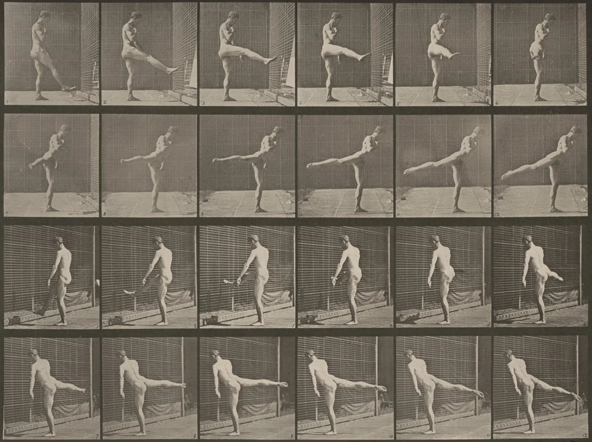 Plate Number 370. First ballet action by Eadweard Muybridge, photograph, 1887