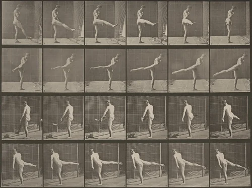 Plate Number 370. First ballet action by Eadweard Muybridge, photograph, 1887