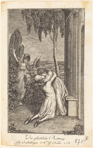 The Fortunate Rescue by Daniel Nikolaus Chodowiecki, print, 1791