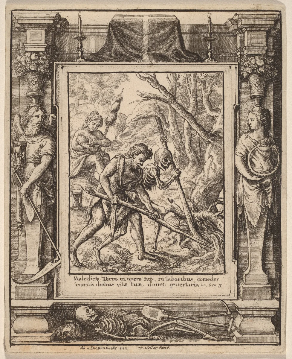 When Adam Delved by Wenceslaus Hollar, print, 1651