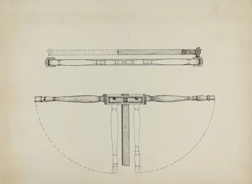 Folding Bed by Edward Jewett, index of american design, 1937