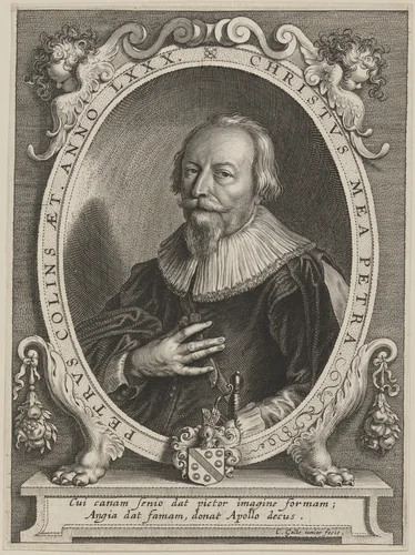 Petrus Collins by Cornelis Galle, print, 1576-1650