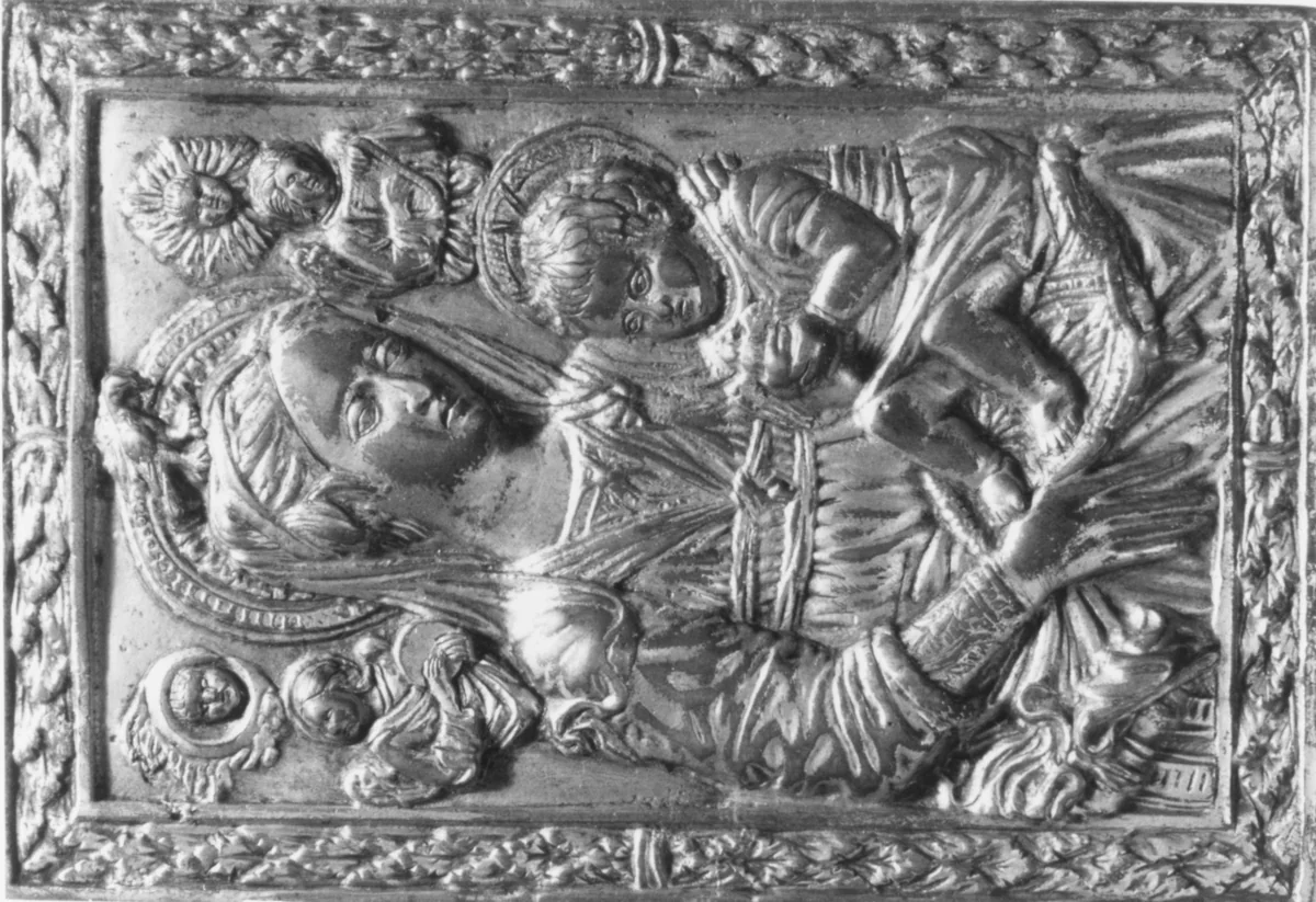 The Virgin and Child by Antonio Rossellino, metalwork, 1450-1475
