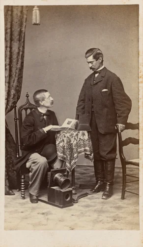 Portrait of Two Men by Henry Ulke, photograph, 1865