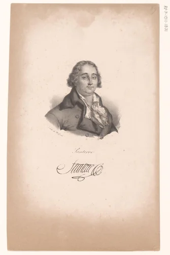 Portret van Antoine Joseph Santerre by anonymous, print, 1818-1842