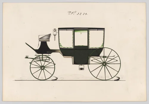 Coach #3234 by Brewster & Co., drawing, 1876